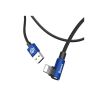 Дата кабель USB 2.0 AM to Lightning 1.0m 2A MVP Elbow Blue Baseus (CALMVP-03) - Изображение 1
