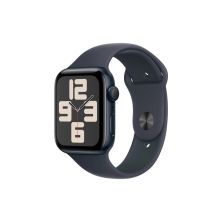 Смарт-годинник Apple Watch SE 2024 GPS 44mm Midnight Aluminium Case with Midnight Sport Band - S/M (MXEJ3QH/A)