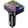 FM модулятор Havit HV-FM819BT USB-A+USB-C PD24W RGB Black (HV-FM819BT) - Изображение 2