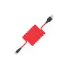 Дата кабель USB 2.0 AM to USB-C 1.0m 2A silicone X21 black+red HOCO (6957531071419) - Зображення 1