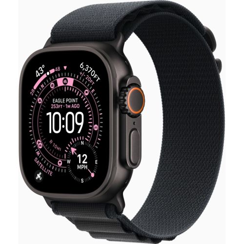 Смарт-часы Apple Watch Ultra 3 GPS + Cellular 49mm Black Titanium Case with Black Alpine Loop - Small (MF0Q4QP/A)