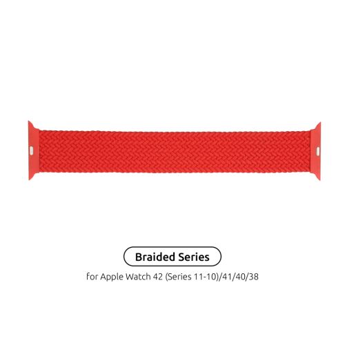 Ремешок для смарт-часов Armorstandart Braided Solo Loop для Apple Watch 42 (Series 11-10)/41/40/38 Red Size 4 (132 mm) (ARM58070)