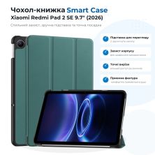Чехол для планшета BeCover Smart Case Xiaomi Redmi Pad 2 SE 9.7 (2026) Dark Green (715825)