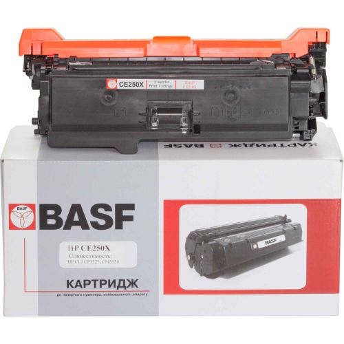 Картридж BASF для HP CLJ CM3530/CP3525 аналог CE250X Black (KT-CE250X)