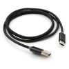 Дата кабель USB 2.0 AM to Type-C 1m LED black Vinga (VCPDCTCLED1BK) - Изображение 1