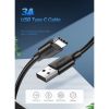 Дата кабель USB 2.0 AM to Type-C 1.0m US287 Black Ugreen (60116) - Изображение 1