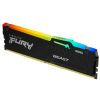 Модуль пам'яті для комп'ютера DDR5 16GB 6000 MHz FURY Beast RGB Kingston Fury (ex.HyperX) (KF560C40BBA-16) - Зображення 1