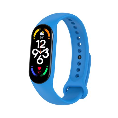 Ремешок для фитнес браслета BeCover Silicone для Xiaomi Mi Smart Band 7 Blue (707477)