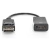 Перехідник DisplayPort to HDMI (M/F) Ultra HD active Digitus (AK-340415-002-S) - Зображення 1