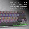 Клавиатура GamePro MK122R Red Swich Low Profile Wireless Dark Gray (MK122R) - Изображение 3