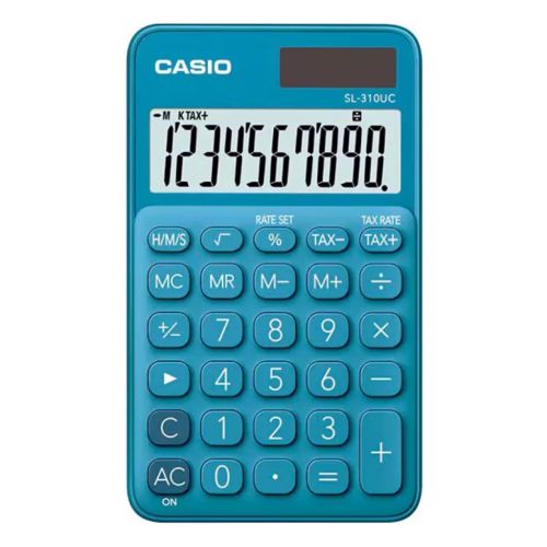 Калькулятор Casio SL-310UC-BU-W-EC, синій (CALC-CAS-SL-310UC-BU)