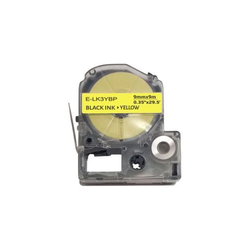 Стрічка для принтера етикеток UKRMARK E-K3YBP, 9мм х 9м, black on yellow, сумісна з LK-3YBP (900855) Стрічка для принтера етикеток UKRMARK E-K3YBP, 9мм х 9м, black on yellow, сумісна з LK-3YBP (900855)