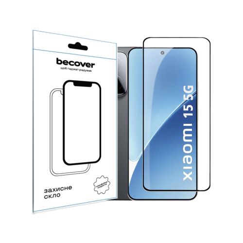 Скло захисне BeCover Xiaomi 15 5G Black (713419)