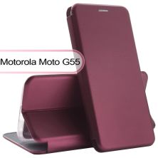 Чохол до мобільного телефона BeCover Exclusive Motorola Moto G55 Red Wine (713521) Чохол до мобільного телефона BeCover Exclusive Motorola Moto G55 Red Wine (713521)