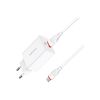 Зарядное устройство BOROFONE BA21A Long Journey USB QC3.0 + cable USB to Micro 5P 18W White (6931474702470) - Изображение 1