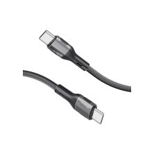Дата кабель USB-C to USB-C 1.2m 60W PD FletchLink-CC black Promate (fletchlink-cc.black) Дата кабель USB-C to USB-C 1.2m 60W PD FletchLink-CC black Promate (fletchlink-cc.black)