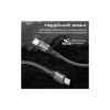 Дата кабель USB-C to USB-C 1.2m 60W PD FletchLink-CC black Promate (fletchlink-cc.black) - Зображення 3