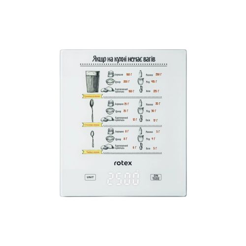 Весы кухонные Rotex RSK15-W