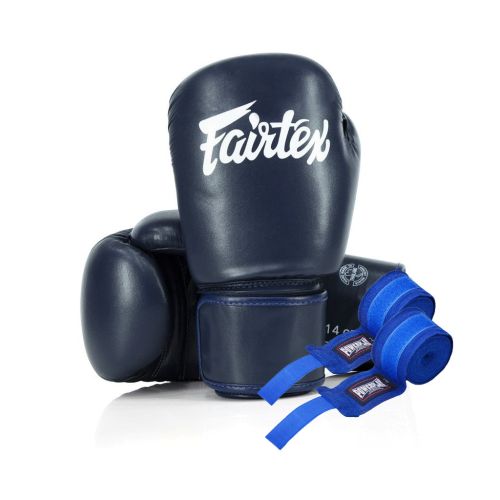 Боксерские перчатки Fairtex BGV27 Blue 10 унцій (бинти в комплекті) (BGV27_10oz_Blue)