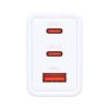 Зарядное устройство D-Link 2xUSB-C + 1xUSB-A 65W GaN white (DCP-651) - Изображение 1