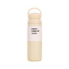 Термос Merlion Travel Tumbler 350 мл, подвійна кришка з ручкою, білий (SUS304-350Wh)