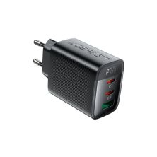 Зарядное устройство Acefast 2xUSB-C + 1xUSB 67W GaN black (6974316284048) Зарядное устройство Acefast 2xUSB-C + 1xUSB 67W GaN black (6974316284048)