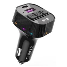 FM модулятор XO BCC17 Car Charger Smart Bluetooth Dual Port PD 30W Чорний (BCC17.black)