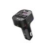 FM модулятор XO BCC17 Car Charger Smart Bluetooth Dual Port PD 30W Чорний (BCC17.black) - Изображение 1