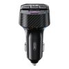 FM модулятор XO BCC17 Car Charger Smart Bluetooth Dual Port PD 30W Чорний (BCC17.black) - Изображение 2