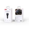 FM модулятор XO BCC17 Car Charger Smart Bluetooth Dual Port PD 30W Чорний (BCC17.black) - Изображение 3
