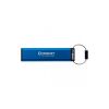 USB флеш накопитель Kingston 128GB IronKey Keypad 200 Type-C Encrypted Blue USB 3.2 (IKKP200C/128GB) - Изображение 2