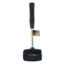 Киянка Sigma 450г, гумова, чорна, металева обгумована рукоятка (4317481)