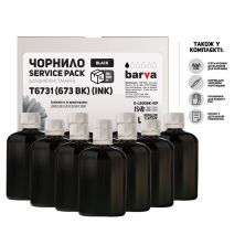 Чернила Barva EPSON L800/L810/L850/L1800 10x100 мл BLACK (E-L800Bk-1SP)