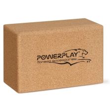 Блок для йоги PowerPlay з пробкового дерева Cork Yoga Block (PP_4006_Cork)