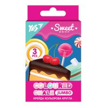 Мел Yes цветной Sweet Cream 3 шт, JUMBO (400459)