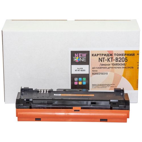 Картридж NewTone Xerox B205/210/215, 106R04348 Black 3K (NT-KT-B205)