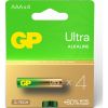 Батарейка Gp AAA LR03 Ultra Alkaline * 4 (24AU21-SB4 / 4891199218255) - Изображение 1