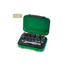 Набір головок Toptul з тріскачкою 1/4 13шт. (GABW1301)