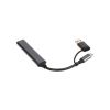 Концентратор Dynamode USB Type-C + USB-A to 1хUSB-C 3.0 1хUSB-A 3.0 2xUSB-A 2.0 dark grey (DM-UH-314AC) - Зображення 3
