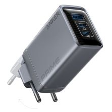 Зарядное устройство Anker GaNPrime 100W 2xUSB-C PD + 1xUSB-A Foldable Silver (A2688341)