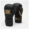 Боксерські рукавички Leone GN059D Black/Gold 16 унцій (GN059D_Bl/Gold_16oz) - Зображення 1