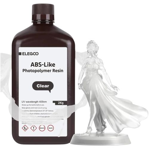 Фотополимерная смола ELEGOO Resin, ABS-like 2кг, transparent (50.103.0174) Фотополимерная смола ELEGOO Resin, ABS-like 2кг, transparent (50.103.0174)