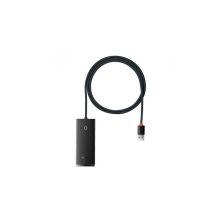 Концентратор Baseus USB 3.0 to 4xUSB 3.0 1.0m black (WKQX030101)