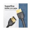 Кабель мультимедийный HDMI M to HDMI M 0.5m 4K60Hz black Vention (AAIBD) - Изображение 1