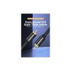Кабель мультимедійний 1xRCA M to 1xRCA M 1.0m digital black Vention (VAB-R09-B100) - Зображення 1