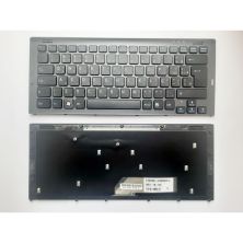 Клавиатура ноутбука Sony VGN-SR series черная с темно-серой рамкой UA (A43710)