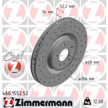 Тормозной диск ZIMMERMANN 460.1553.52