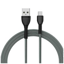 Дата кабель USB 2.0 AM to Micro 5P 1.0m ColorWay (CW-CBUM041-GR)