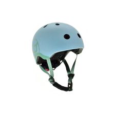 Шлем Scoot&Ride LED 51-55 см S/M Gey/Blue (SR-190605-STEEL)