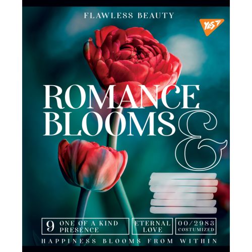 Тетрадь Yes А5 Romance blooms 96 листов, линия (766509)